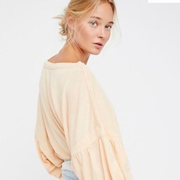 FREE PEOPLE | Sugar Rush Balloon Sleeve Tee | XS - Picture 2 of 5